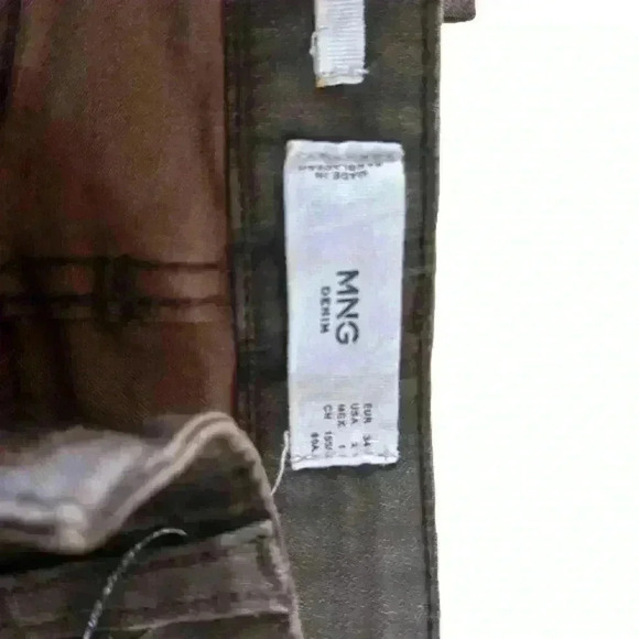 NWT Mango Isa  waxed skinny cropped jeans - Picture 3 of 5